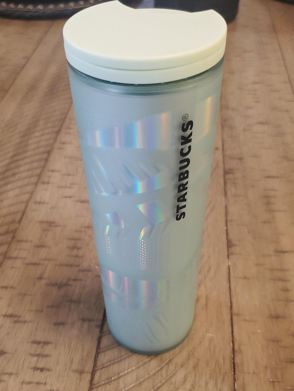 Starbucks Mint Green Iridescent Travel Tumbler with White Lid